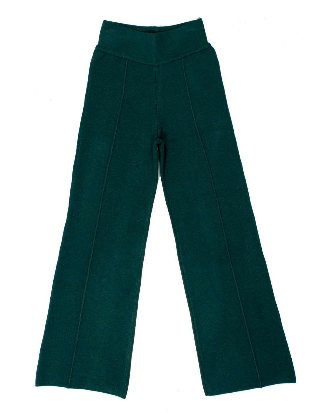 PANTALONE PALAZZO PUNTO TESSUTO, 2 TG - DARK GREEN
